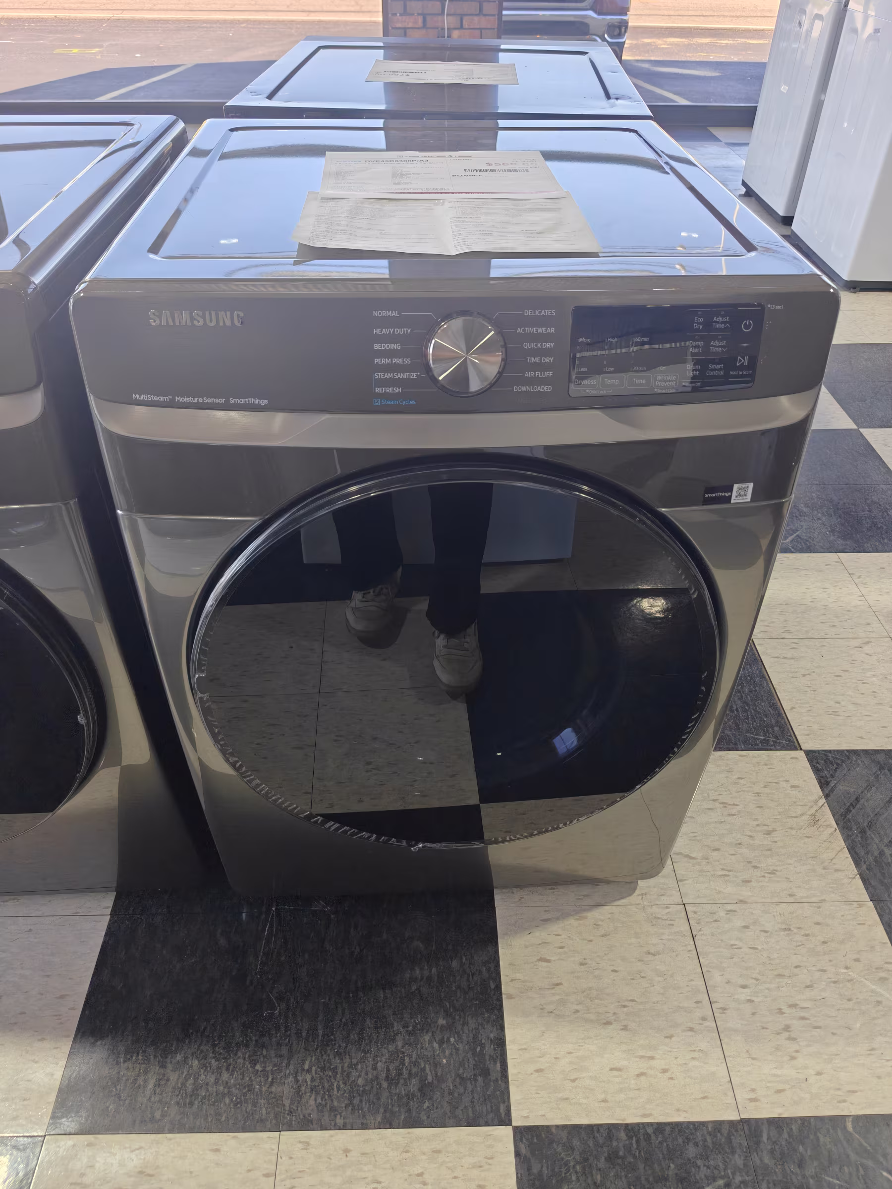 7.5 cu. ft. Smart Electric Dryer with Steam Sanitize+ in Platinum