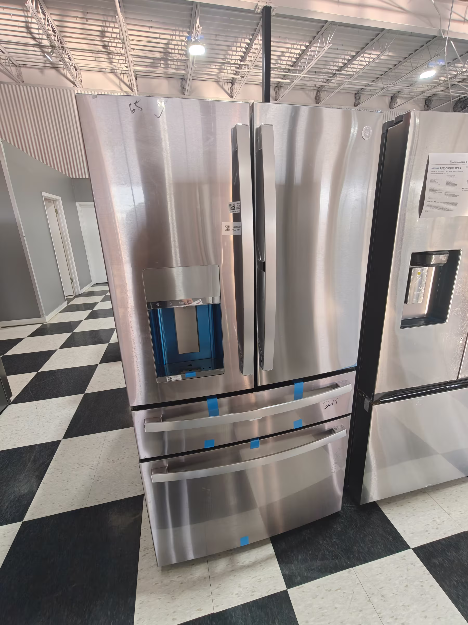 GE Profile™ ENERGY STAR® 27.9 Cu. Ft. Smart Fingerprint Resistant 4-Door French-Door Refrigerator with Door In Door