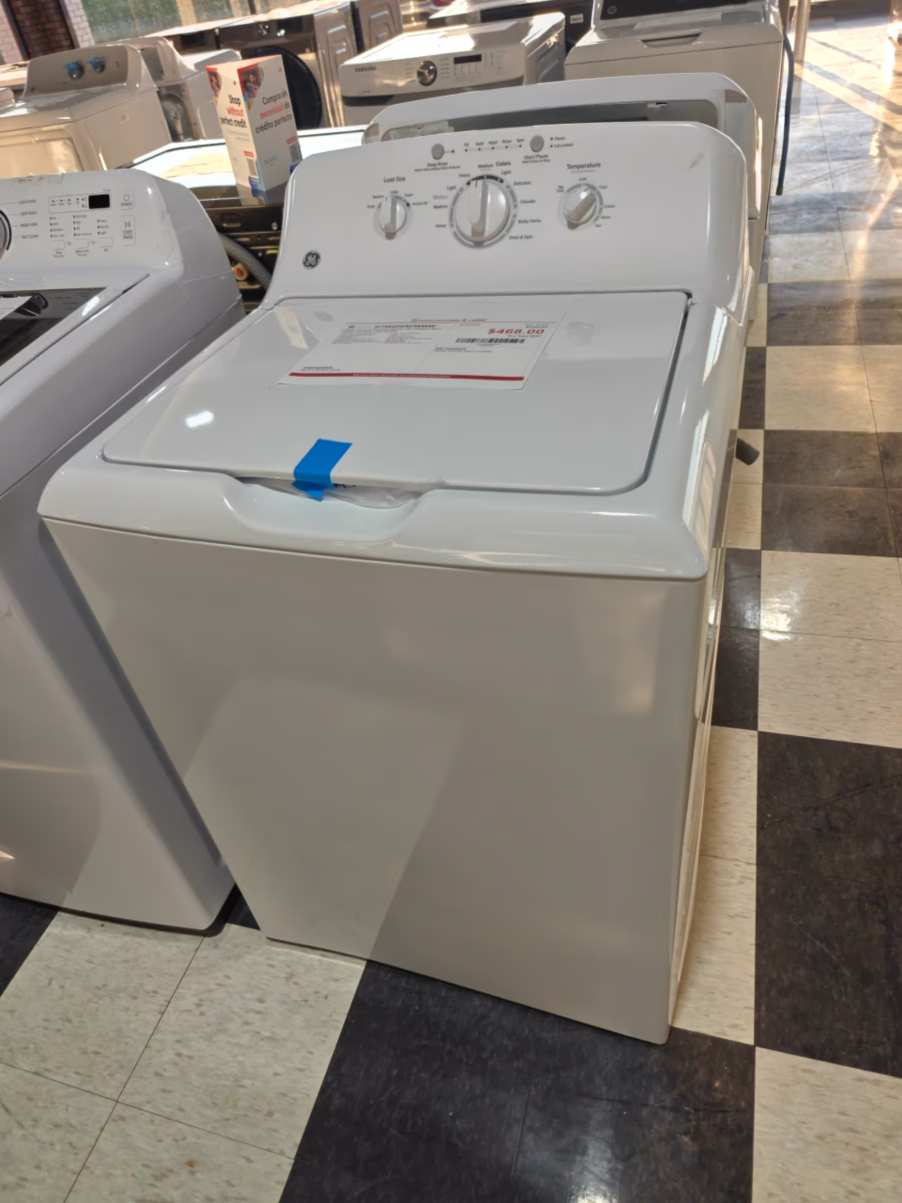 GE® 4.0 cu. ft. Capacity Washer with Stainless Steel Basket and Water Level Control
