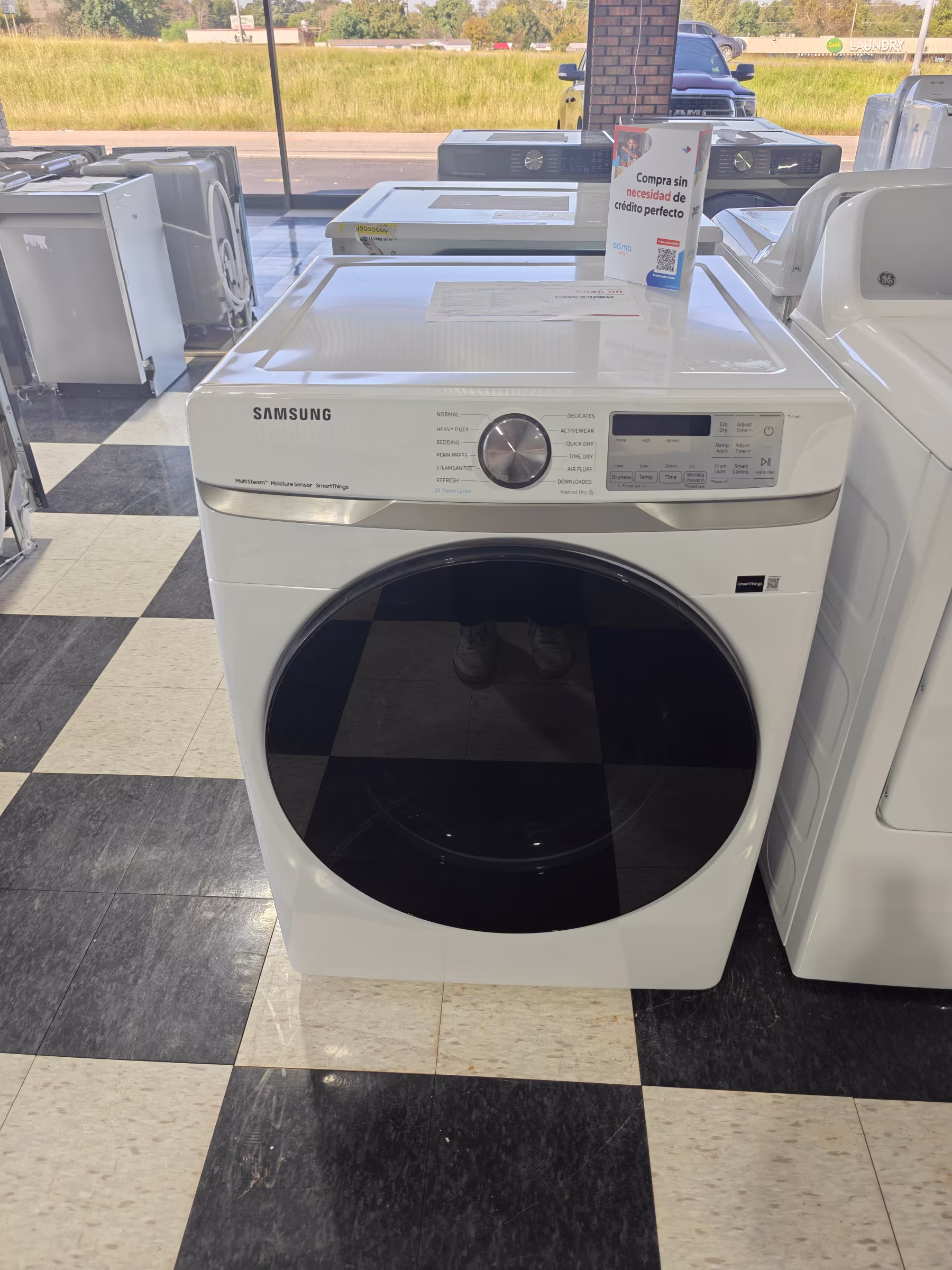 7.5 cu. ft. Smart Electric Dryer with Steam Sanitize+ in White