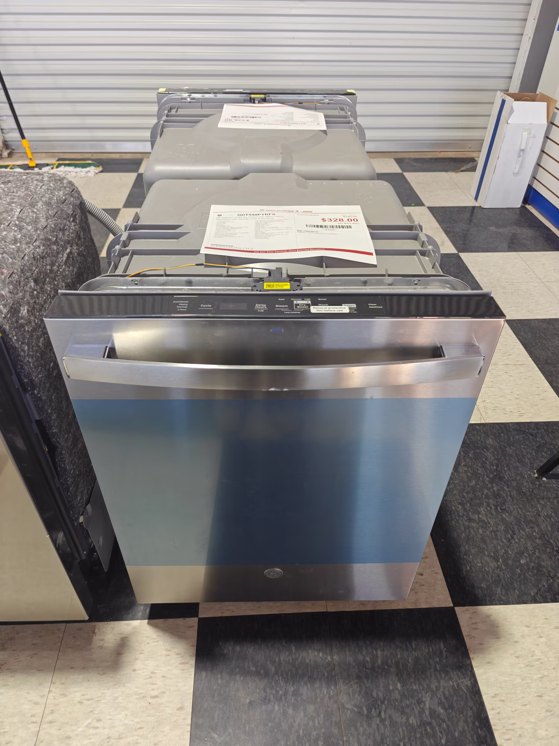 GE® ENERGY STAR® Top Control with Plastic Interior Dishwasher with Sanitize Cycle & Dry Boost