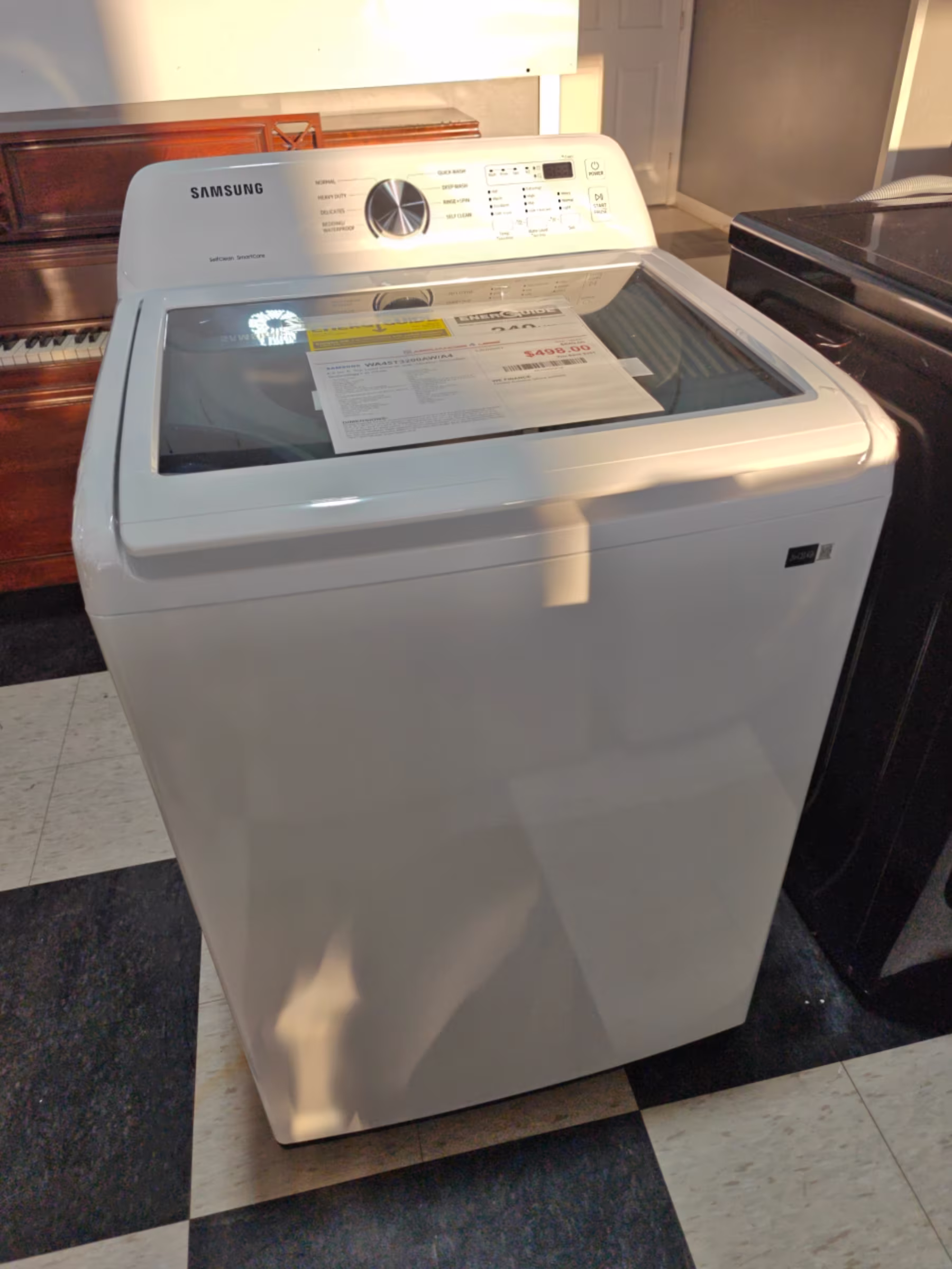4.5 cu. ft. Top Load Washer with Vibration Reduction Technology+ in White