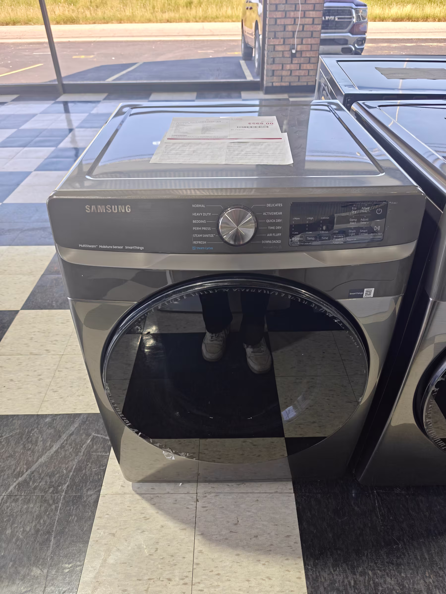 7.5 cu. ft. Smart Electric Dryer with Steam Sanitize+ in Platinum