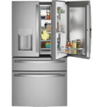 GE Profile GE Profile(TM) ENERGY STAR(R) 27.9 Cu. Ft. Smart Fingerprint Resistant 4-Door French-Door Refrigerator with Door In Door PVD28BYNFS (a4lgkc4t9p8v) (6)