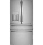 GE Profile GE Profile(TM) ENERGY STAR(R) 27.9 Cu. Ft. Smart Fingerprint Resistant 4-Door French-Door Refrigerator with Door In Door PVD28BYNFS (a4lgkc4t9p8v) (2)