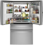 GE Profile GE Profile(TM) ENERGY STAR(R) 27.9 Cu. Ft. Smart Fingerprint Resistant 4-Door French-Door Refrigerator with Door In Door PVD28BYNFS (a4lgkc4t9p8v) (5)
