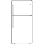 GE GE(R) ENERGY STAR(R) 17.5 Cu. Ft. Top-Freezer Refrigerator GTE18GSNRSS (a4lqr9ax3jwd) (8)