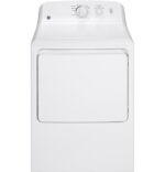 GE GE 6.2 cu. ft. Capacity Electric Dryer with Up To 120 ft. Venting and Shallow Depth GTX22EASKWW (a4lwrrr1h9ew)