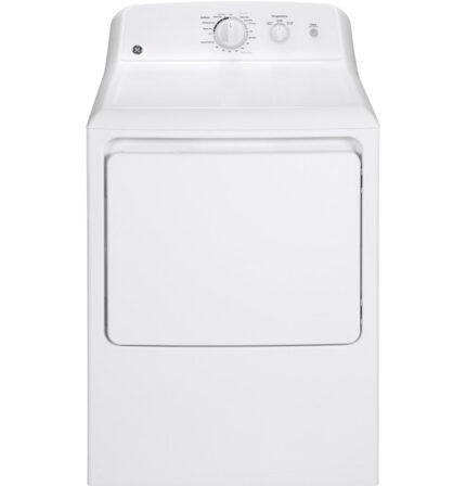 GE GE 6.2 cu. ft. Capacity Electric Dryer with Up To 120 ft. Venting and Shallow Depth GTX22EASKWW (a4lwrrr1h9ew)