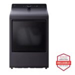 LG 7.3 cu. ft. Ultra Large Capacity Rear Control Electric Dryer with LG EasyLoad(TM) Door and AI Sensing DLE8400BE (a4lreeninvn4)