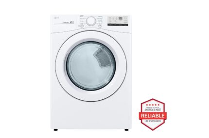 LG 7.4 cu. ft. Large Capacity Electric Dryer - White DLE3400W (a4lvgyky7f83)