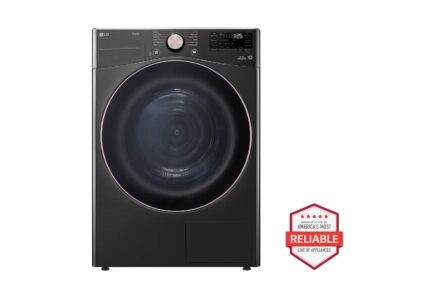 LG 7.8 cu. ft. Ultra Large Capacity Heat Pump Ventless Dryer, Wi-Fi Connectivity Black Steel DLHC4002B (a4luhsebrdal)