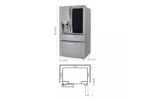 LG 23 cu. ft. Smart Wi-Fi Enabled InstaView(R) Door-in-Door(R) Counter-Depth Refrigerator with Craft Ice(TM) Maker LRMVC2306S (a4lt26iqx534) (6)