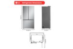 LG 25 cu. ft. Counter-Depth MAX(TM) with Zero Clearance(TM) 3-Door French Door Refrigerator with Thin Door Design LF25Z6211S (a4lbzlgzl3oc) (5)