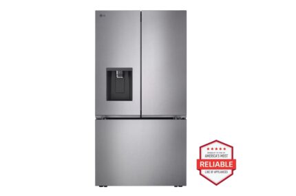 LG 26 cu. ft. Counter Depth MAX 3-Door French Door Refrigerator with Ice and Water Dispenser LF26C6230V (a4l0r6kzc7p5)