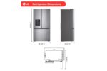 LG 26 cu. ft. Counter Depth MAX 3-Door French Door Refrigerator with Ice and Water Dispenser LF26C6230V (a4l0r6kzc7p5) (4)