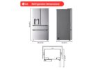 LG 29 cu. ft. Standard-Depth MAX(TM) 4-Door French Door Refrigerator with Mini Craft Ice(TM) and Full-Convert Drawer(TM) LF29S9730S (a4l1fx2kkxrh) (4)
