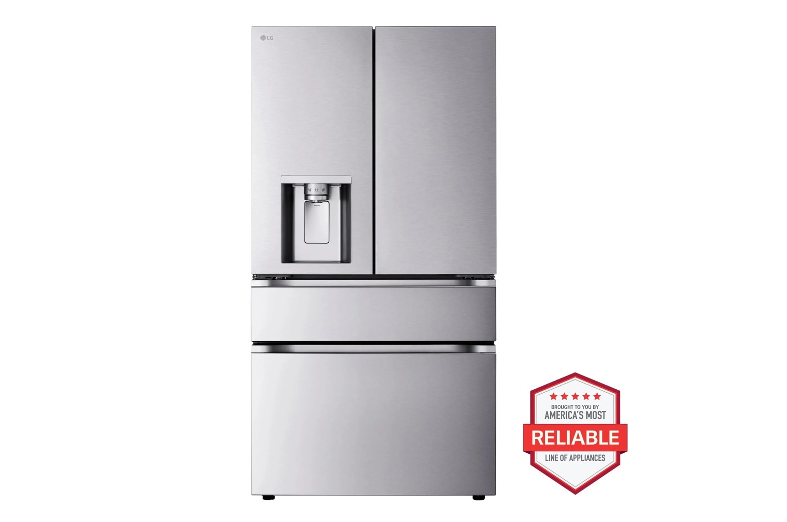 a4l-cover-a4l1fx2kkxrh LG 29 cu. ft. Standard-Depth MAX(TM) 4-Door French Door Refrigerator with Mini Craft Ice(TM) and Full-Convert Drawer(TM) LF29S9730S (a4l1fx2kkxrh)