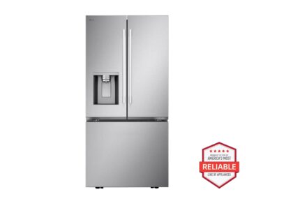 LG 20 cu. ft. 3-Door French Door, Counter-Depth MAX(TM) Refrigerator with Hybrid Handles LF20G6331S (a4lpjbgrw1fs)