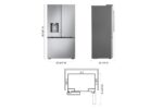 LG LG Counter-Depth MAX(TM) with Zero Clearance(TM) 3-Door French Door Refrigerator with Thin Door Design LF24Z6530S (a4lxd9knfe3t) (4)