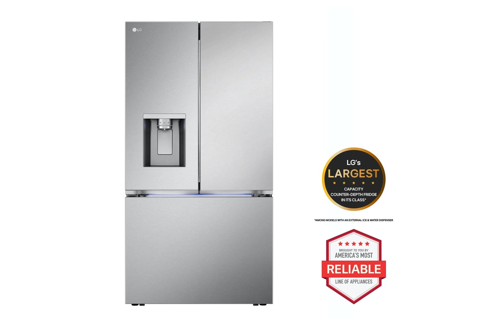 a4l-cover-a4lgshntahv9 LG 26 cu. ft. Smart Counter-Depth MAX(TM) French Door Refrigerator with Four Types of Ice LRYXC2606S (a4lgshntahv9)