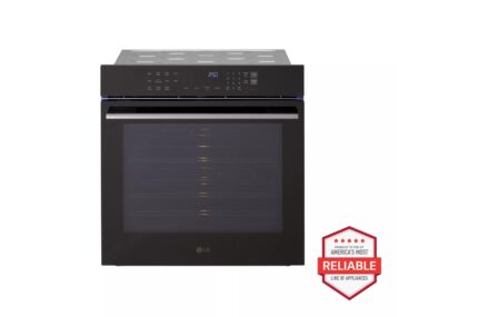 LG 3.0 cu. ft. Smart Compact Wall Oven with True Convection and Air Fry WSED3023B (a4l99b9jf7ok)
