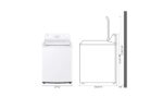 LG 4.1 cu. ft. Top Load Washer with 4-Way Agitator(R) and TurboDrum(TM) Technology WT6105CW (a4lrppyab2yb) (4)