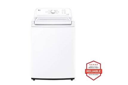 LG 4.1 cu. ft. Top Load Washer with 4-Way Agitator(R) and TurboDrum(TM) Technology WT6105CW (a4lrppyab2yb)