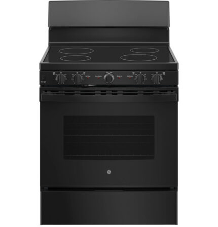 GE GE(R) ENERGY STAR(R) 30" Free-Standing Electric Radiant Smooth Cooktop Range JB480DYBB (a4lxc9navf8o)
