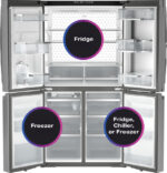 GE Profile GE Profile(TM) ENERGY STAR(R) 28.4 Cu. Ft. Quad-Door Refrigerator with Dual-Dispense AutoFill Pitcher and Door in Door PAD28BYTFS (a4lkyxjubr98) (4)