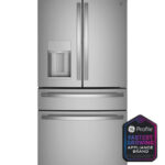 GE Profile GE Profile(TM) ENERGY STAR(R) 27.9 Cu. Ft. Smart Fingerprint Resistant 4-Door French-Door Refrigerator with Door In Door PVD28BYNFS (a4lgkc4t9p8v)