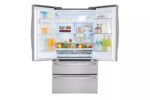 LG 28 cu. ft. 4-Door French Door, Standard Depth, Ice & Water, Double Freezer, Stainless Steel LMXS28626S (a4l53lo45qzo) (7)