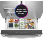 GE Profile GE Profile(TM) ENERGY STAR(R) 27.9 Cu. Ft. Smart Fingerprint Resistant 4-Door French-Door Refrigerator with Door In Door PVD28BYNFS (a4lgkc4t9p8v) (12)