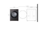 LG 7.4 cu. ft. Smart Front Load Electric Dryer with AI Sensor Dry & TurboSteam(TM) Technology DLEX6500B (a4ld61efhy0b) (7)