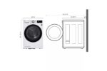 LG 4.2 cu. ft. Smart Wi-Fi Enabled Compact Front Load Dryer with Dual Inverter HeatPump(TM) Technology DLHC1455W (a4lf94md5k95) (6)