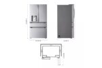 LG 29 cu. ft. Smart Standard-Depth MAX(TM) 4-Door French Door Refrigerator with Full-Convert Drawer(TM) LF29H8330S (a4lc7j59661a) (6)