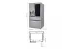 LG 23 cu. ft. Smart Wi-Fi Enabled InstaView(R) Door-in-Door(R) Counter-Depth Refrigerator with Craft Ice(TM) Maker LRMVC2306S (a4lt26iqx534) (6)