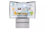 LG 28 cu. ft. 4-Door French Door, Standard Depth, Ice & Water, Double Freezer, Stainless Steel LMXS28626S (a4l53lo45qzo) (7)