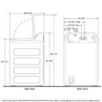 GE Profile GE Profile(TM) ENERGY STAR(R) 5.0 cu. ft. Capacity Washer with Smarter Wash Technology and FlexDispense(TM) PTW600BSRWS (a4l46enyfhbo) (11)