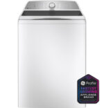 GE Profile GE Profile(TM) ENERGY STAR(R) 5.0 cu. ft. Capacity Washer with Smarter Wash Technology and FlexDispense(TM) PTW600BSRWS (a4l46enyfhbo)